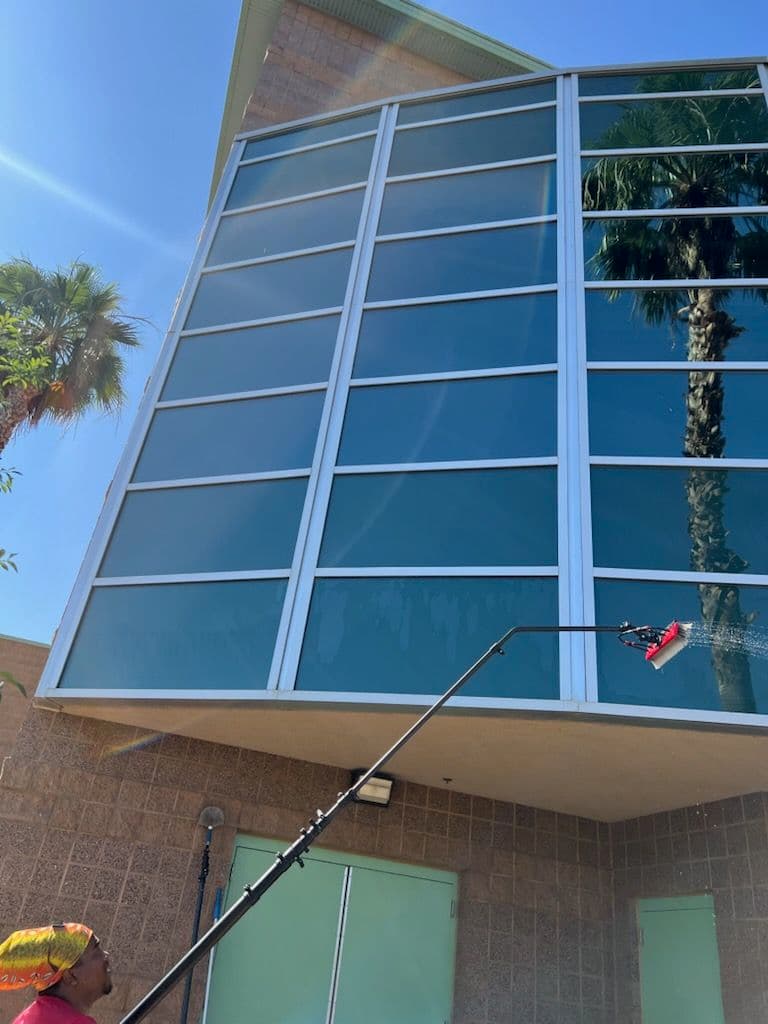 Gallery photos for Reaching New Heights for Sparkling Windows: Image #1